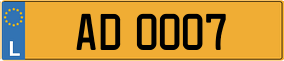 Trailer License Plate
